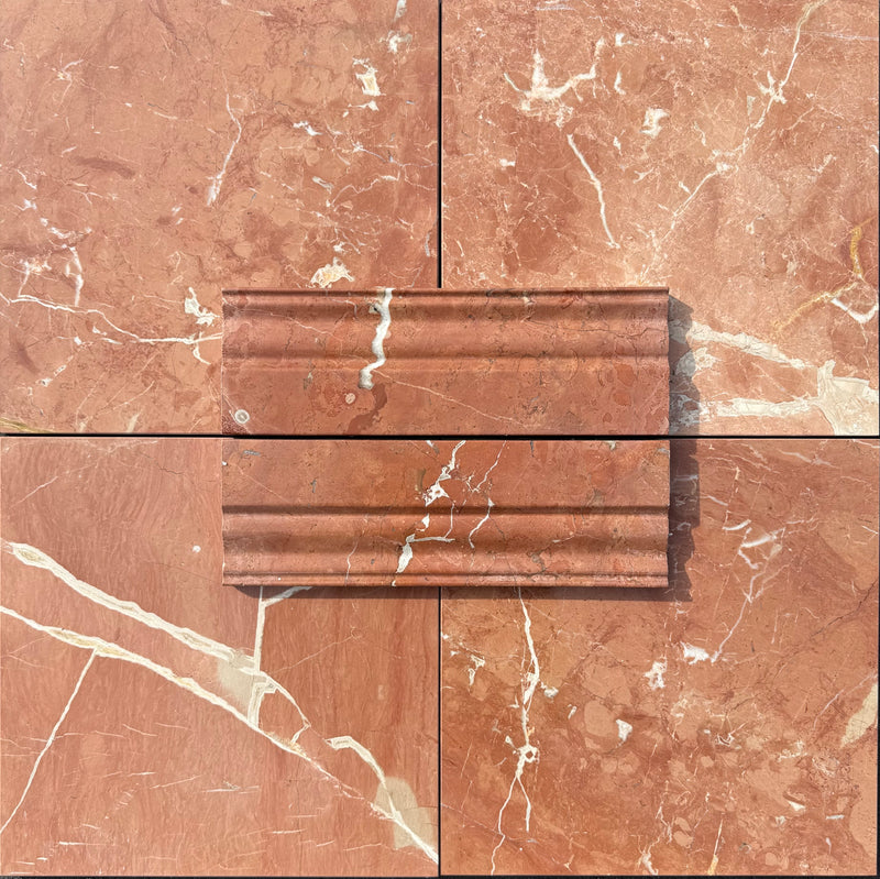 Rojo Alicante Marble Baseboard