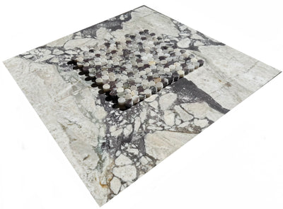 Calacatta Viola Marble Penny Mosaic