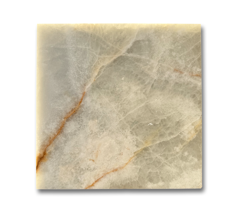 Asian White Onyx Tile 12x12 Polished