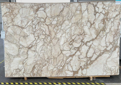 MARBLE CALACATTA VENA ORO HONED SLAB 3/4” 112 x 73