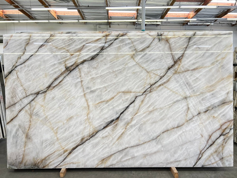 CRISTALLO VITRUM BOTH SIDES POLISHED SLAB + AVP 3/4 126 x 75