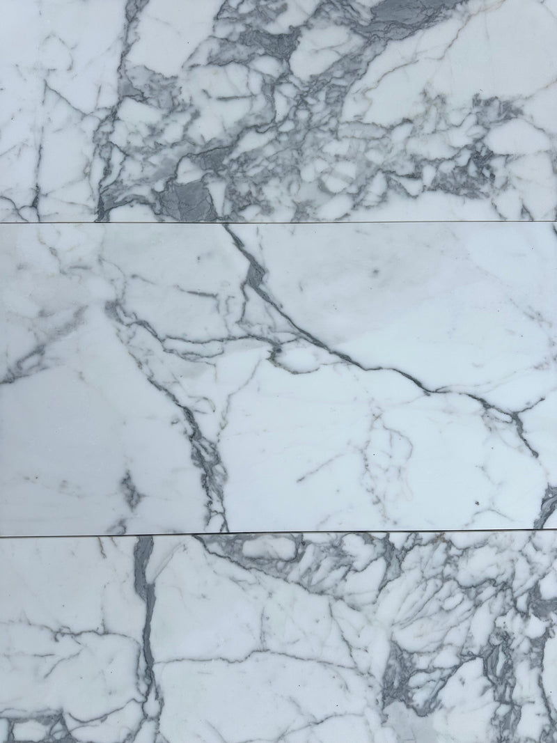 Statuario Premium Italian Marble 18x36 Honed