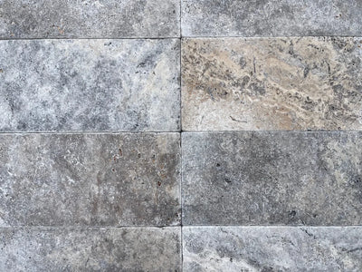 8 X 16 Tumbled Silver Travertine