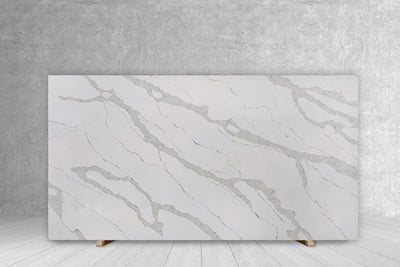 AQ CALACATTA TRASLUX QUARTZ POLISHED SLAB 3/4 127 x 64