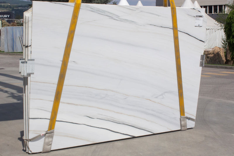 MARBLE BIANCO LASA / COVELANO GOLD PLUS POLISHED SLAB 3/4 119 x 78