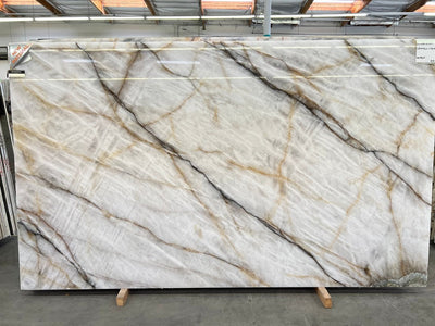 CRISTALLO VITRUM BOTH SIDES POLISHED SLAB + AVP 3/4 126 x 75