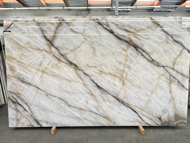 CRISTALLO VITRUM BOTH SIDES POLISHED SLAB + AVP 3/4 126 x 75