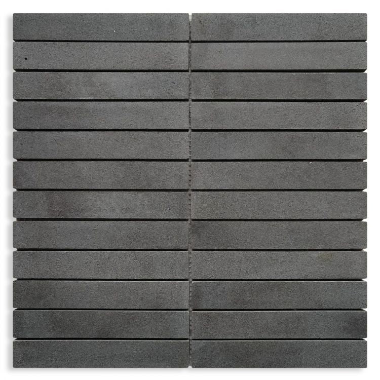 Basalt Stone 1x6 Slot Mosaic