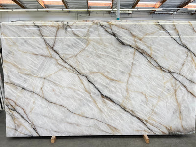 CRISTALLO VITRUM BOTH SIDES POLISHED SLAB + AVP 3/4 126 x 75