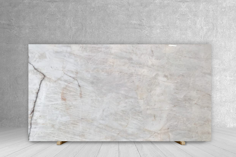 CRISTALLO BIANCO SELECTED POLISHED SLAB 3/4 135 x 74