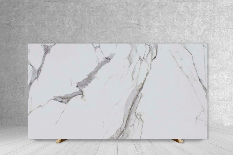 CALACATTA BORGO TECH SIDE B" 1/2" POLISHED SLAB 126 x 63