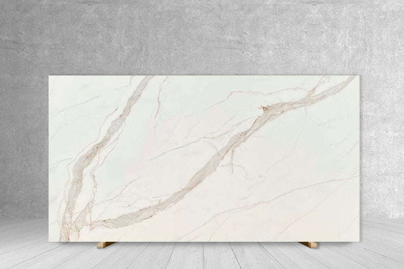 CALACATTA SUPREME TECH 3/4 FV SATIN SLAB 137 x 69