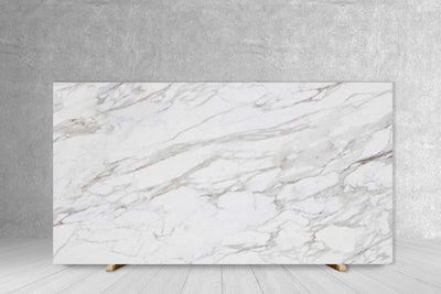 CALACATTA WOW TECH SIDE B" 1/2" SATIN SLAB 126 x 63