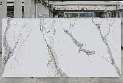 CALACATTA BORGO TECH SIDE A" 1/2" POLISHED SLAB 126 x 63