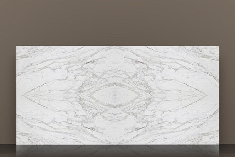 CALACATTA WOW TECH SIDE B" 1/2" SATIN SLAB 126 x 63