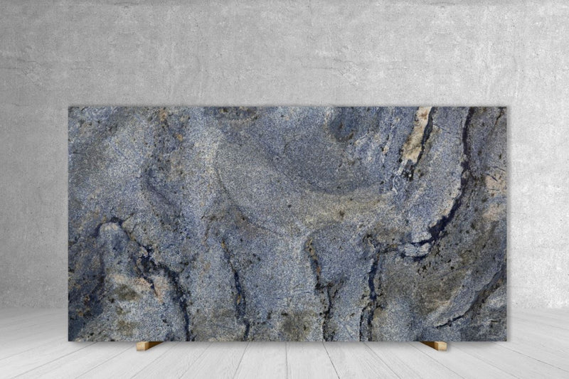 GRANITE BRAZILIAN BLUE POLISHED SLAB 3/4 124 x 73