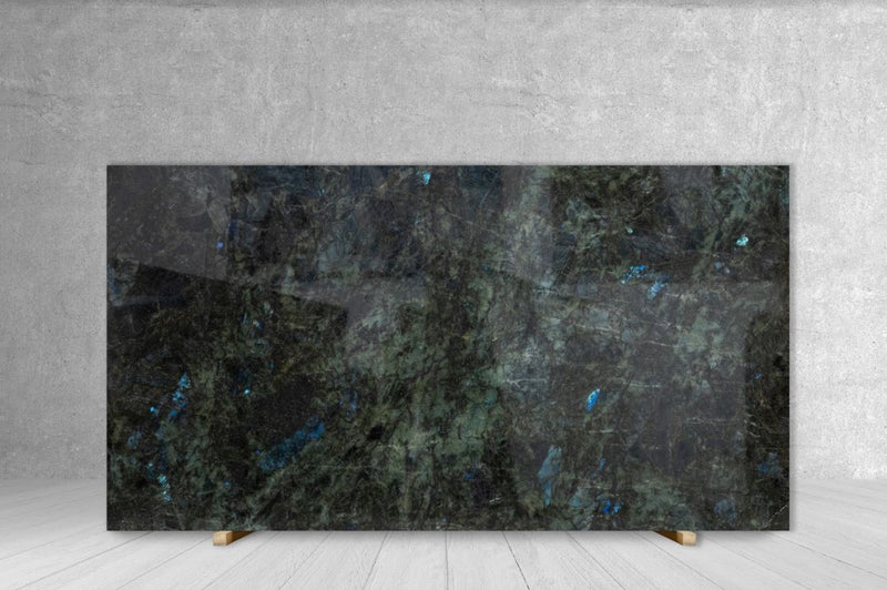 GRANITE APHRODITE / LEMURIAN BLUE EXTRA POLISHED SLAB 3/4 99 x 72