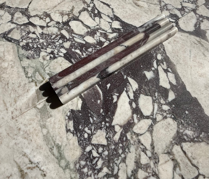 Calacatta Viola Marble 1/2 Pencil Liner