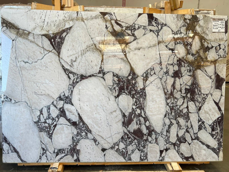 MARBLE CALACATTA VIOLA WOW POLISHED SLAB 3/4