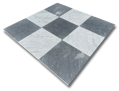 Bardiglio Imperiale Premium Italian Marble 12x12 Tumbled Tile