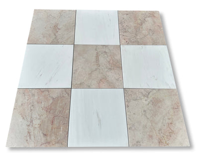 Bianco Dolomite 12x12 Tile Polished/Honed (Premium)