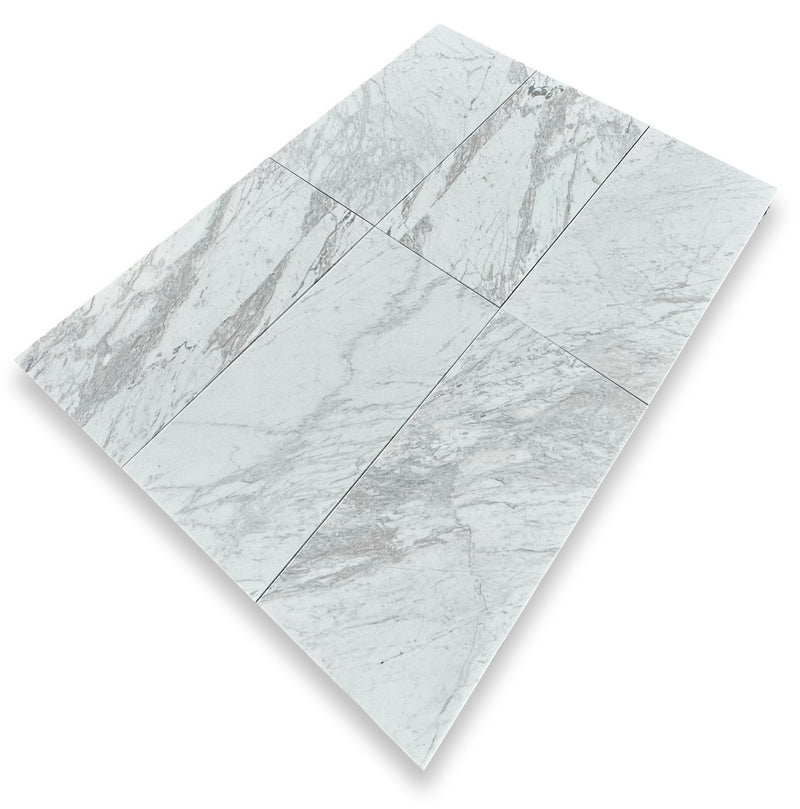 Volakas Premium Greek Marble 12x24 Polished&Honed