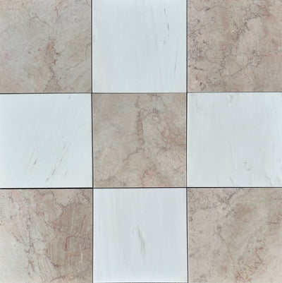 Bianco Dolomite 12x12 Tile Polished/Honed (Premium)