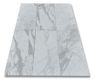 Volakas Premium Greek Marble 12x24 Polished&Honed