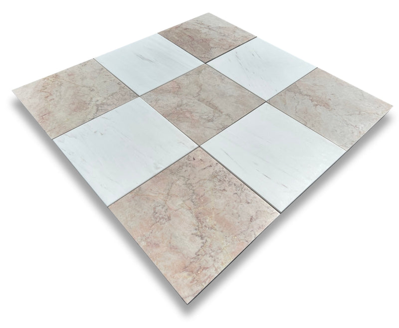 Bianco Dolomite 12x12 Tile Polished/Honed (Premium)