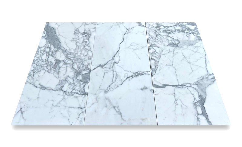 Statuario (Statuary)Premium Italian Marble 18x36 Honed