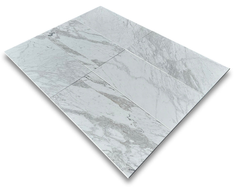 Volakas Premium Greek Marble 12x24 Polished&Honed