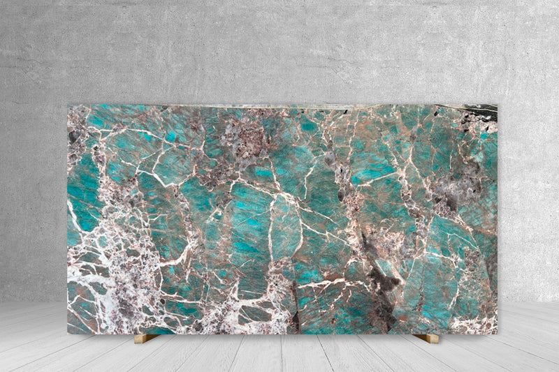 GRANITE AMAZONITE EXTRA POLISHED SLAB 3/4 125 x 61