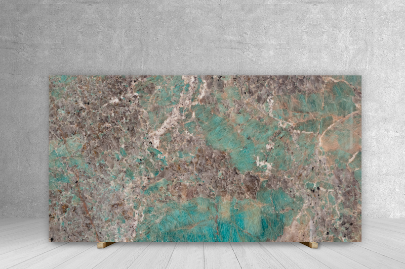 GRANITE AMAZONITE EXTRA POLISHED SLAB 3/4 126 x 78