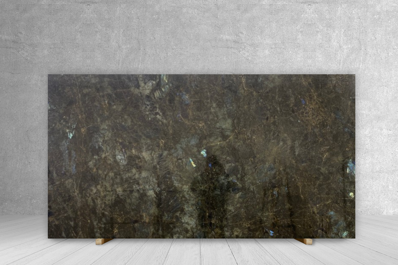 GRANITE APHRODITE / LEMURIAN BLUE EXTRA POLISHED SLAB  3/4  106 x 62