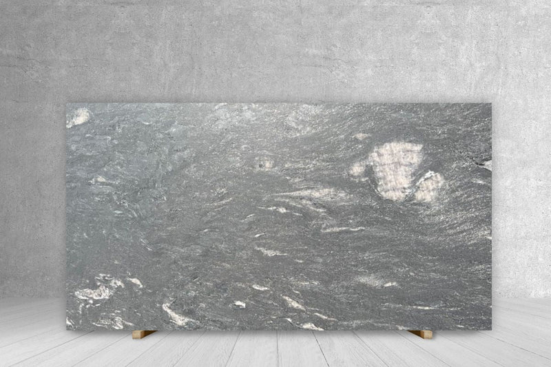 GRANITE BLACK COSMIC LEATHER SLAB 3/4 121 x  78