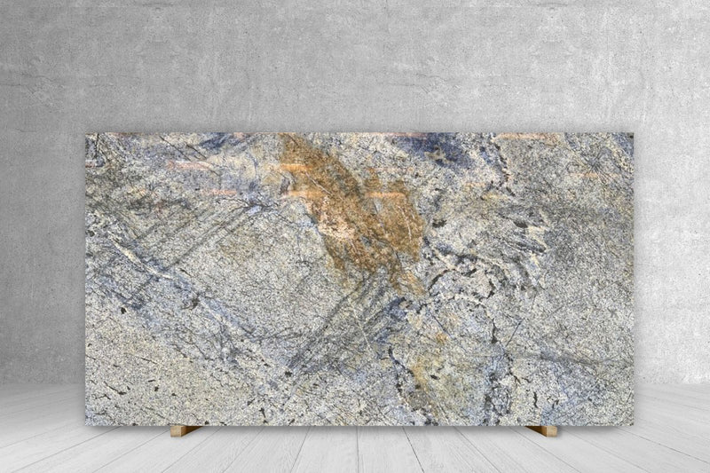 GRANITE BRAZILIAN BLUE POLISHED SLAB 3/4 100 x 56