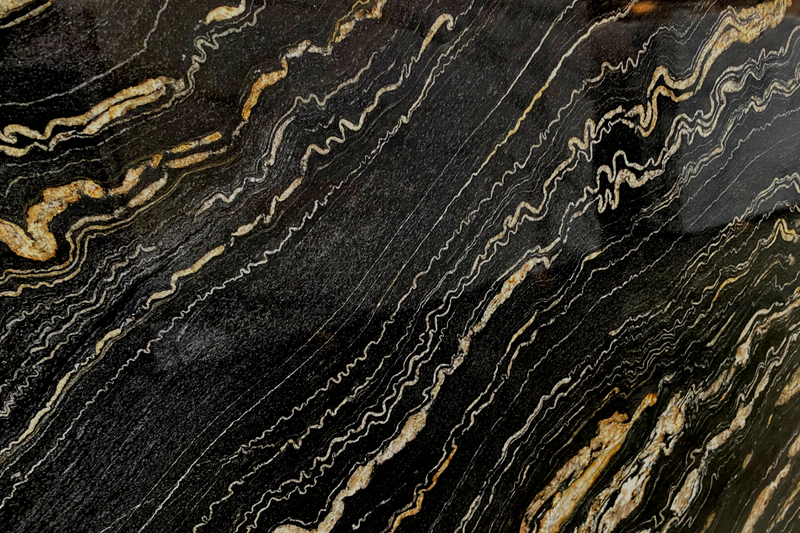 GRANITE TROPICAL STORM GOLD POLISHED SLAB 3/4 119 x 76