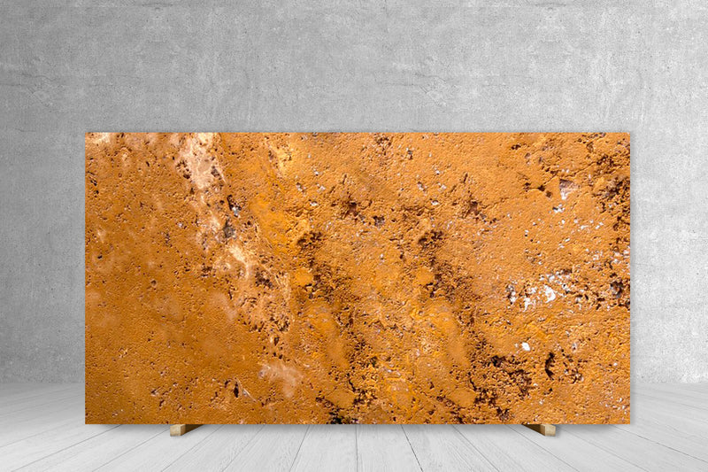 GRANITE GOLDEN SIENNA TUMBLED SLAB 3/4 107 x 52