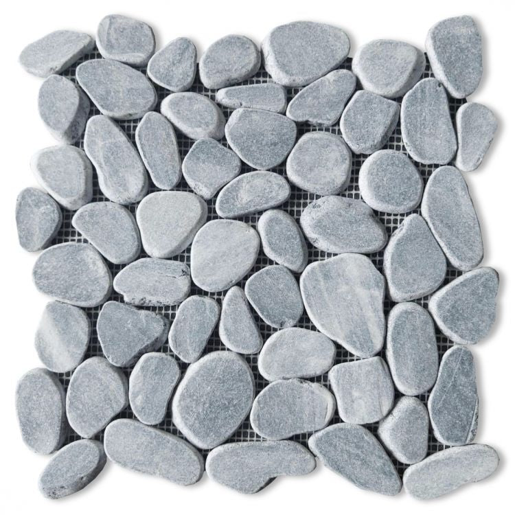 River Stone Stormy Grey Mosaic Tile