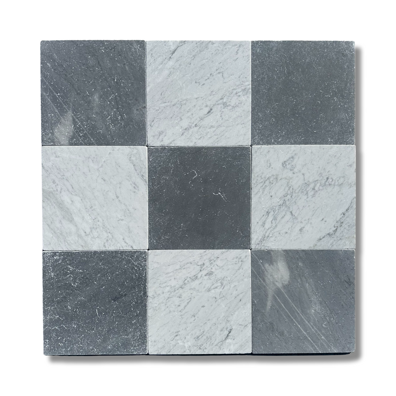 Bardiglio Imperiale Premium Italian Marble 12x12 Tumbled Tile