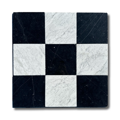 Carrara White Marble 12x12 Tumbled Tile