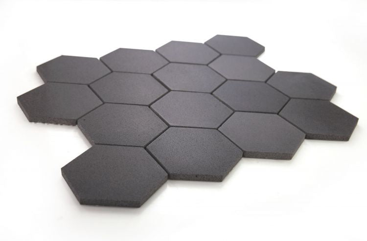 Basalt Stone 3” Hexagon Mosaic