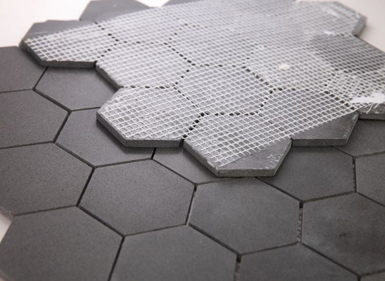 Basalt Stone 3” Hexagon Mosaic