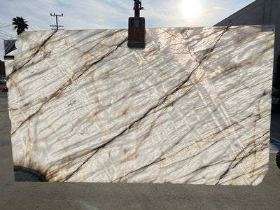 CRISTALLO VITRUM BOTH SIDES POLISHED SLAB + AVP 3/4 127 x 75