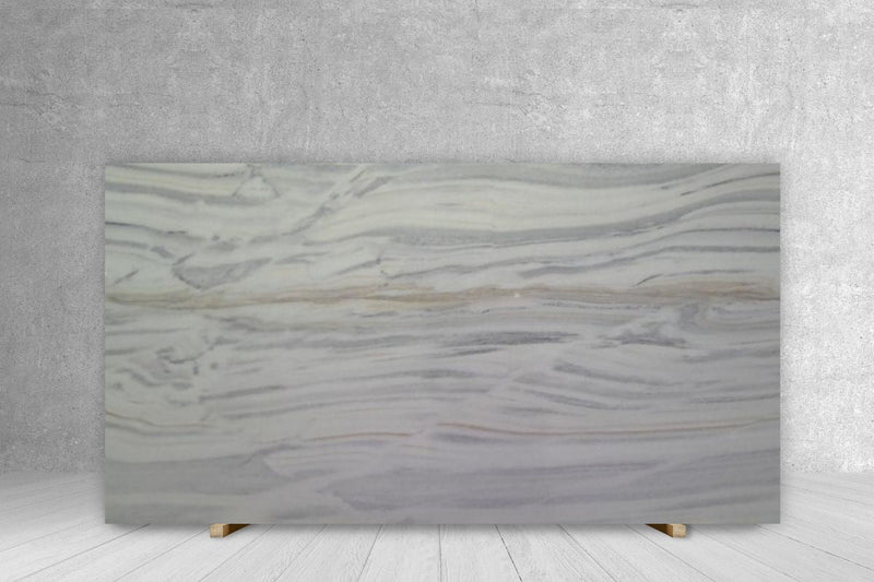 MARBLE BLANCO LASA FANTASTICO POLISHED SLAB 3/4 116 x 55