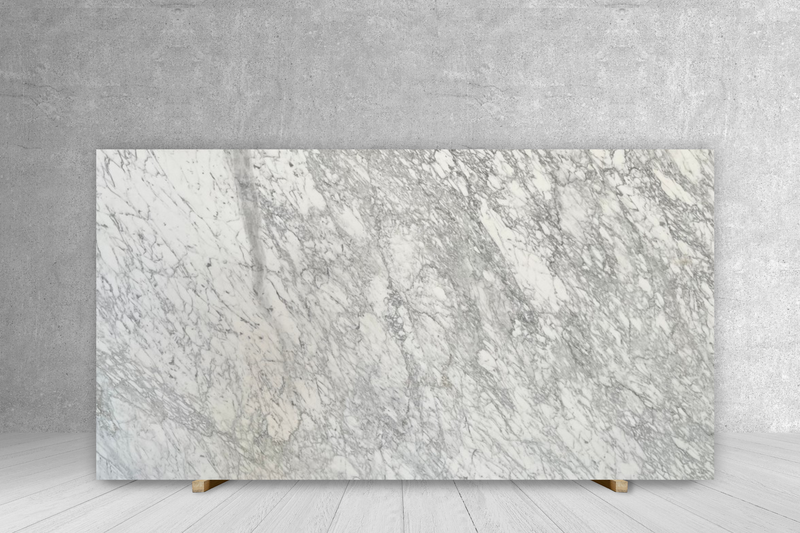 MARBLE CALACATTA MIELE HONED SLAB 3/4 133 x 72