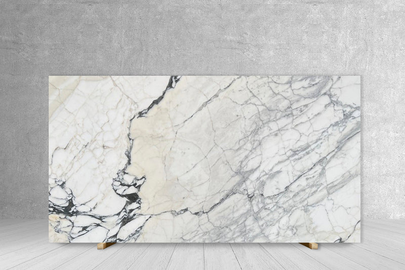 MARBLE CALACATTA PICASSO POLISHED SLAB 3/4 117 x 59