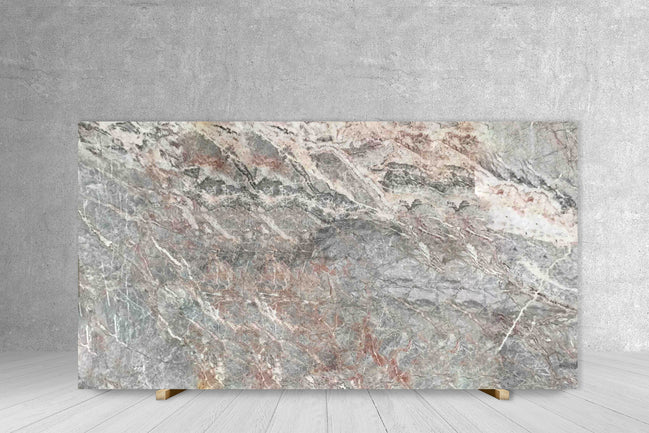 MARBLE FIOR DI PESCO CARNICO HONED SLAB 3/4 110 x 66