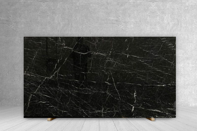 MARBLE NEGRO MARQUINA GT POLISHED SLAB 3/4 58 x 110