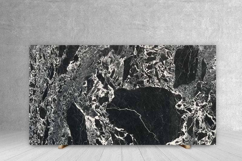 MARBLE NERO ANTICO HONED SLAB 3/4 127 x 73